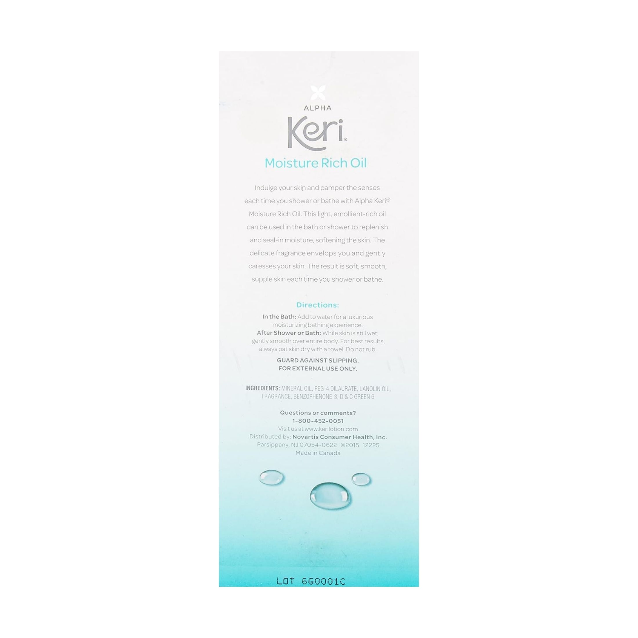 Keri Alpha Moisture Rich Oil Shower & Bath - 16 Fl Oz
