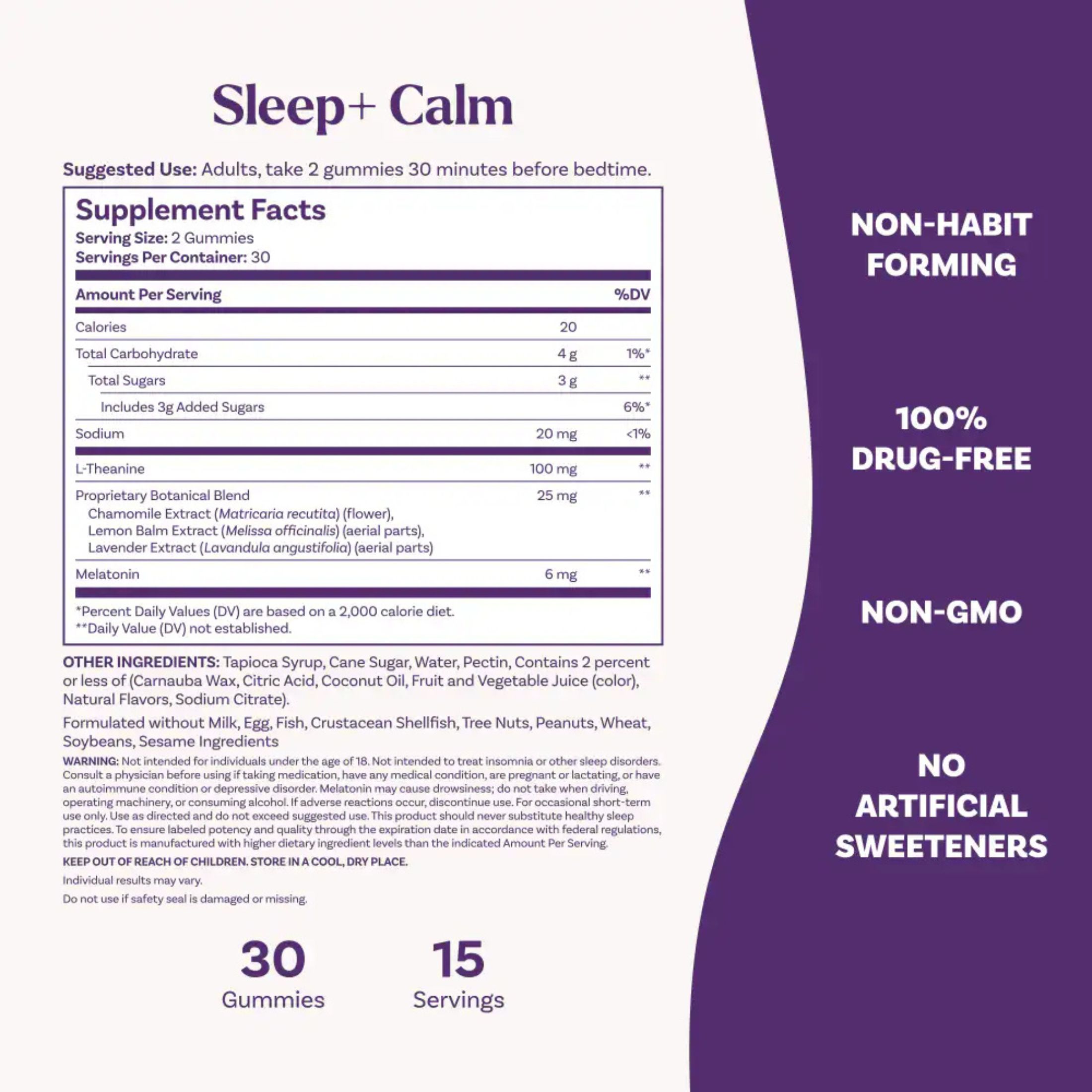 Natrol Sleep Calm Melatonin Gummies - Strawberry Flavor 60ct