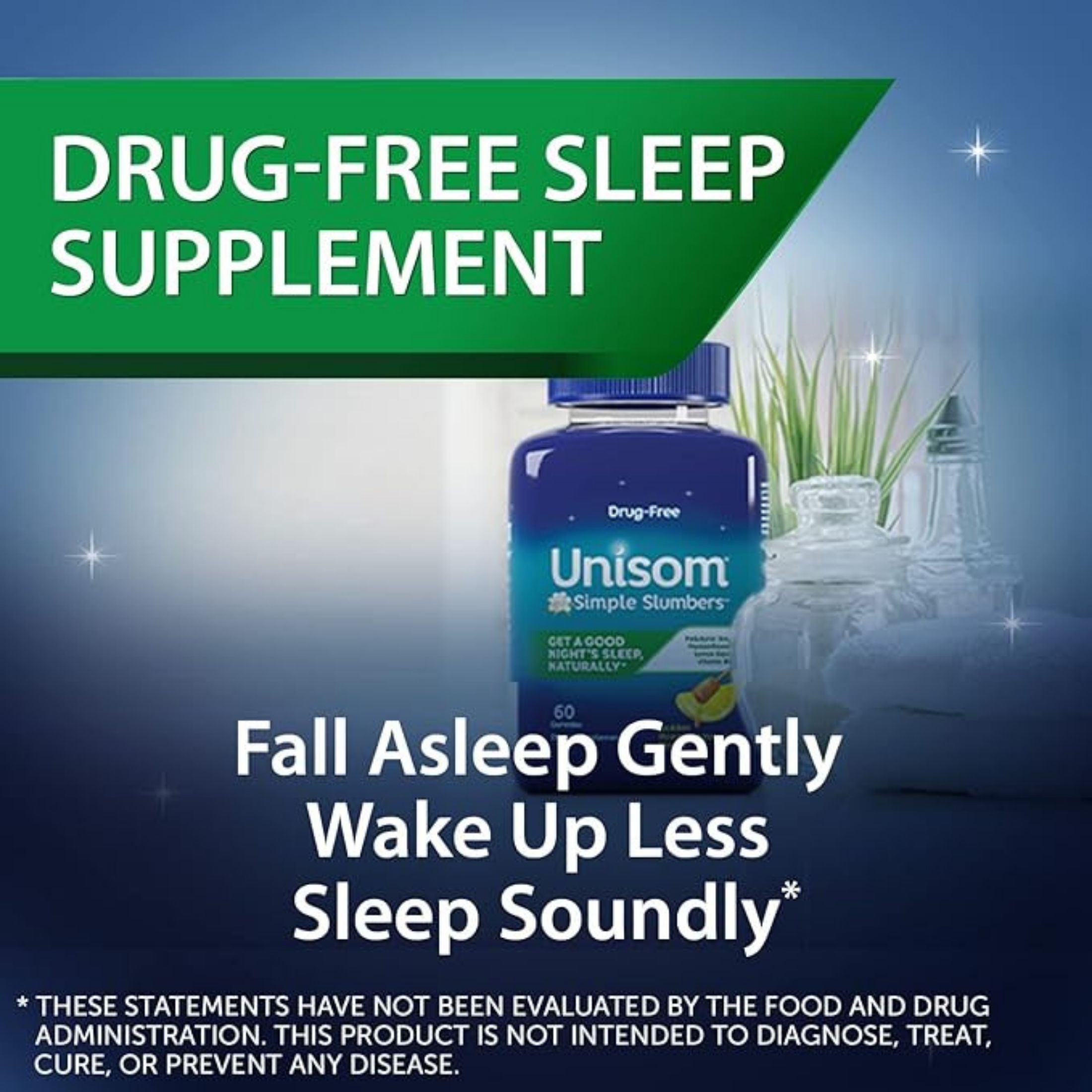 Unisom Simple Slumbers Gummies, Golden Honey Lemon