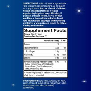 Unisom Simple Slumbers Gummies, Golden Honey Lemon