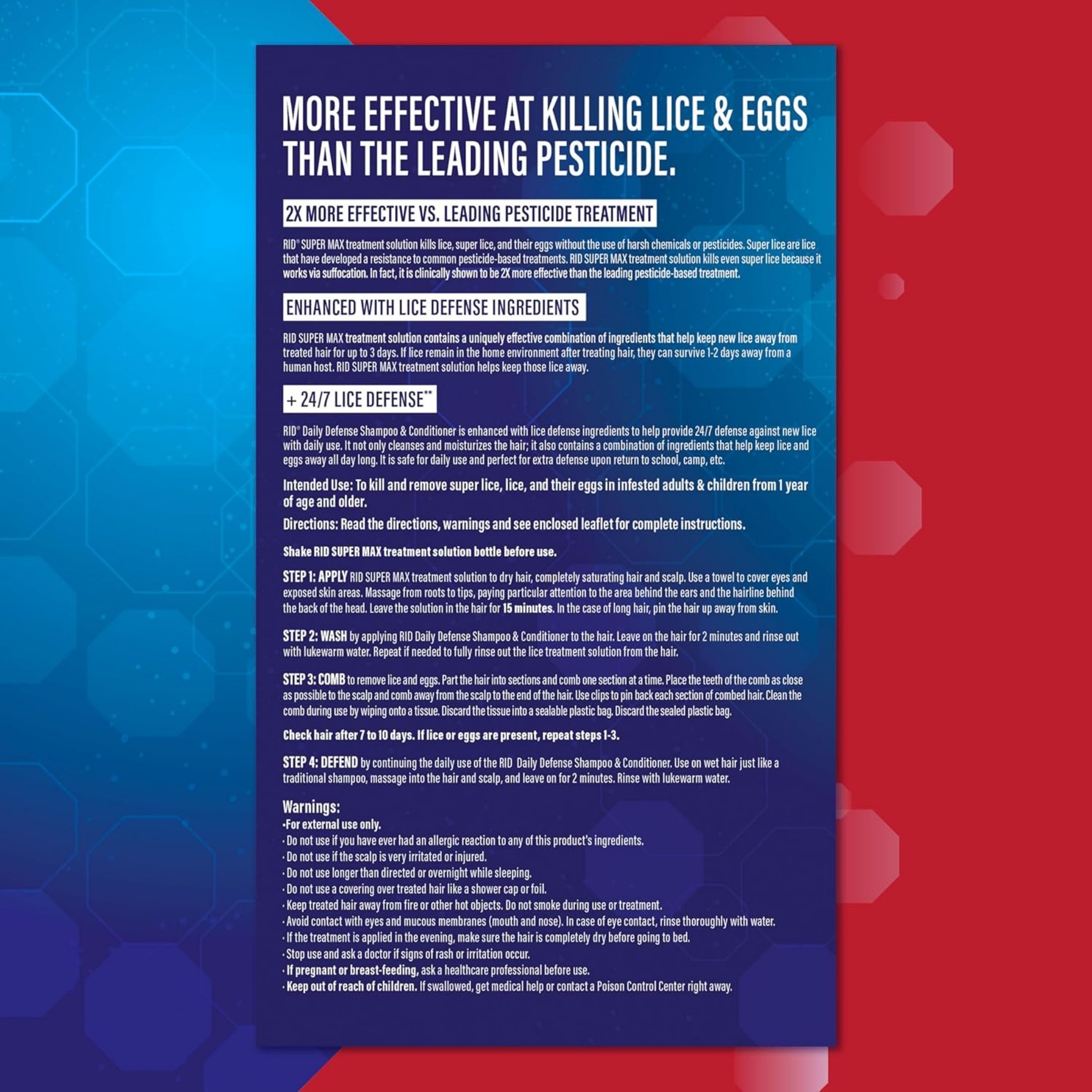 Rid Super Max, Lice Elimination Kit, Complete, 5 In 1