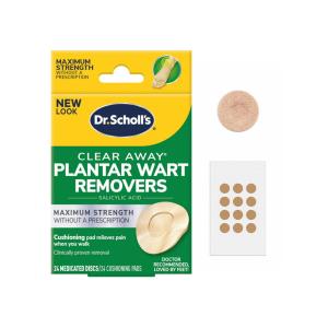 Dr. Scholl's Clear Away Plantar Wart Removers Maximum Strength Medicated Discs