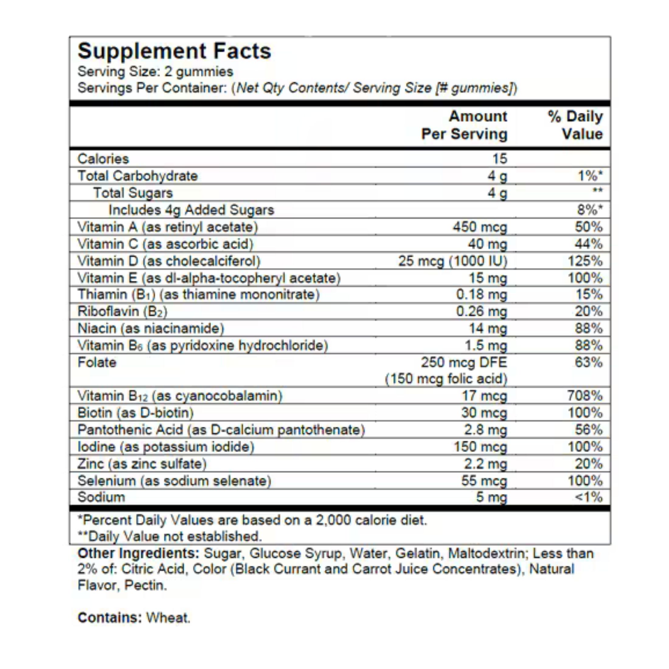 One A Day Advanced Multivitamin, Immunity + Brain Support, Women's 50+, Gummies