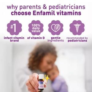 Enfamil Breastfed Infant Probiotics & Vitamin D Dual Probiotic – 0.3 Fl Oz