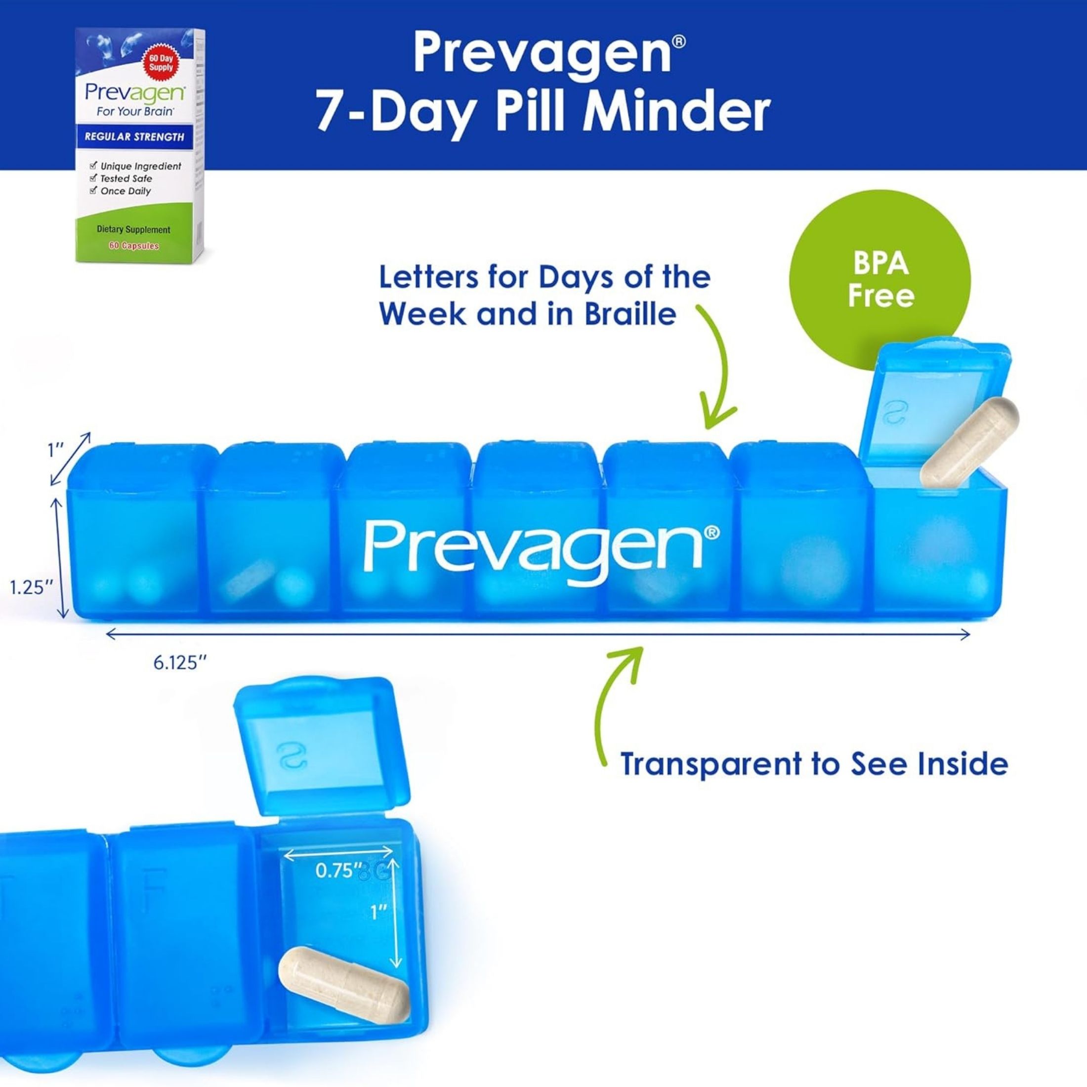 Prevagen Improves Memory, Regular Strength, Capsules