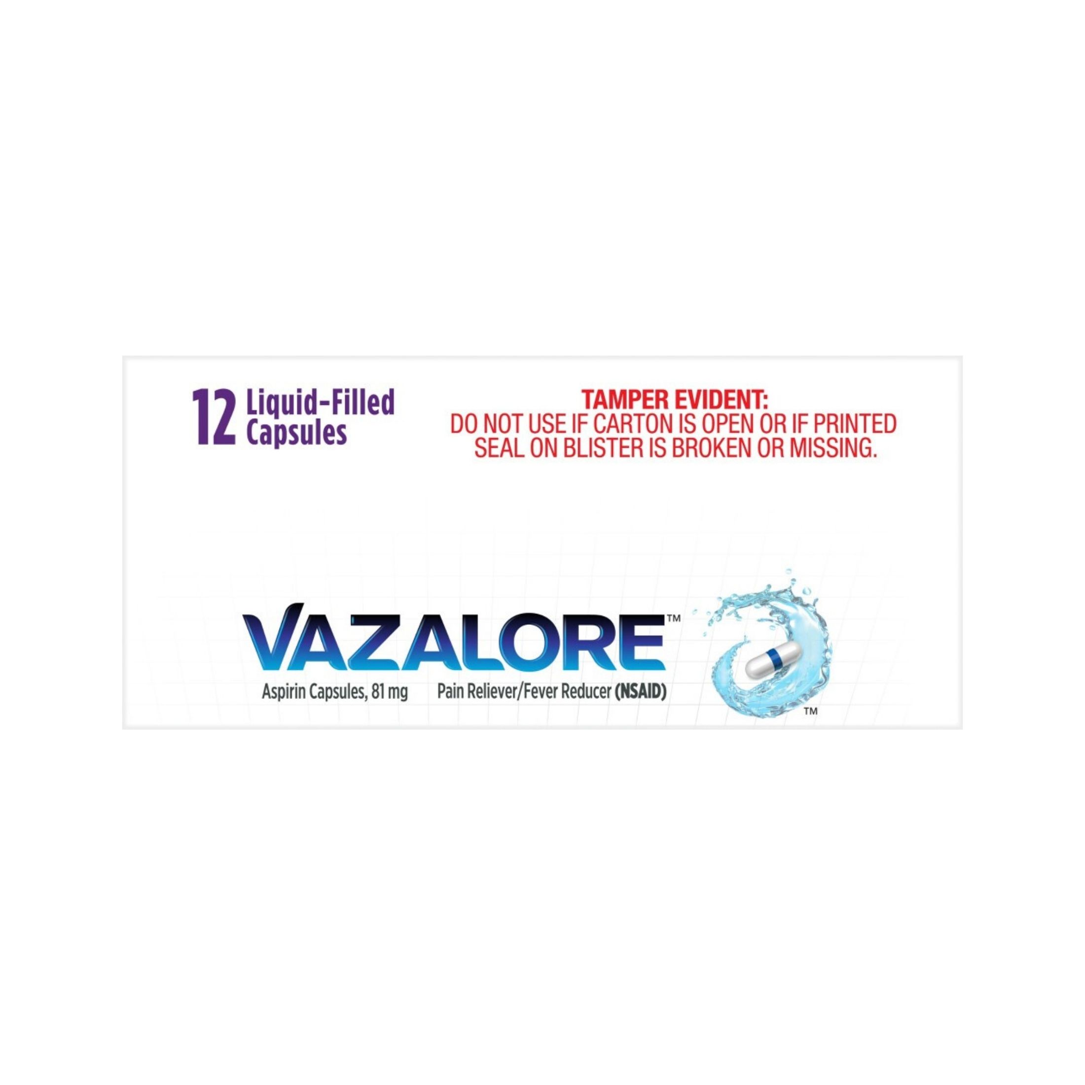 Vazalore Aspirin, 81 Mg, Capsules