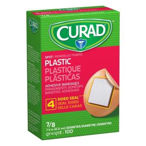 Curad Plastic Spot Adhesive Bandages 7/8 In