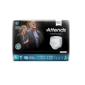 Attends Premier Disposable Underwear Pull On With Tear Away Seams Large, ALI-UW30, Overnight
