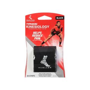 Mueller Typhoon Black Kinesiology Therapeutic Tape 20 Ea Blister Pack