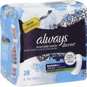 Always Discreet Ultimate Long Length Liners 28 Ct Pack