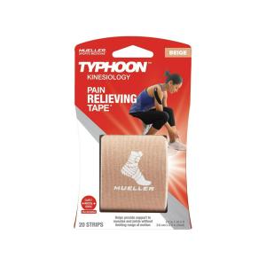 Mueller Sports Medicine 20 Pre-Cut I-Strips Typhoon Elite Kinesiology Tape