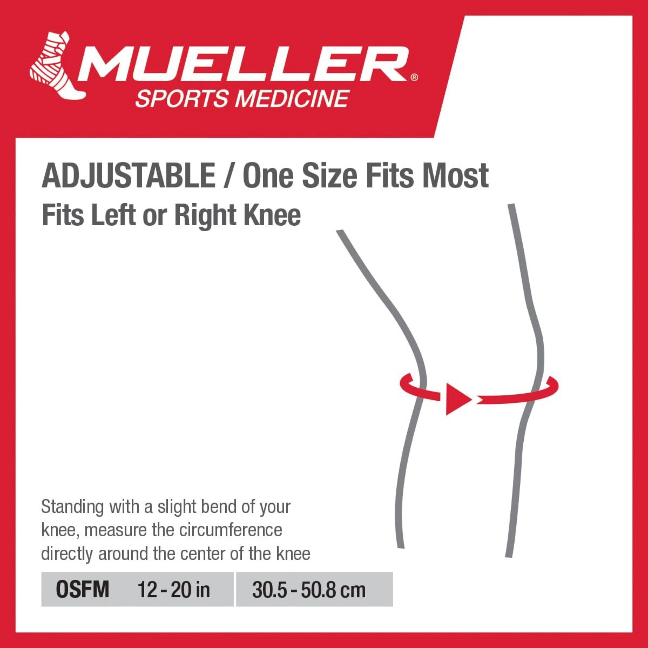 Mueller Hybrid Wraparound Knee Support, One Size Fits Most