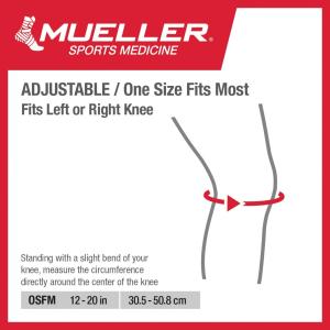 Mueller Hybrid Wraparound Knee Support, One Size Fits Most