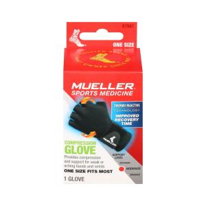 Mueller Reversible Compression Glove, Black, One Size Fits Most