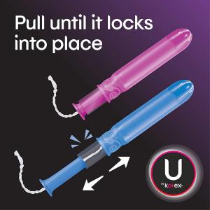 U By Kotex Click Compact Tampons, Regular, Unscented