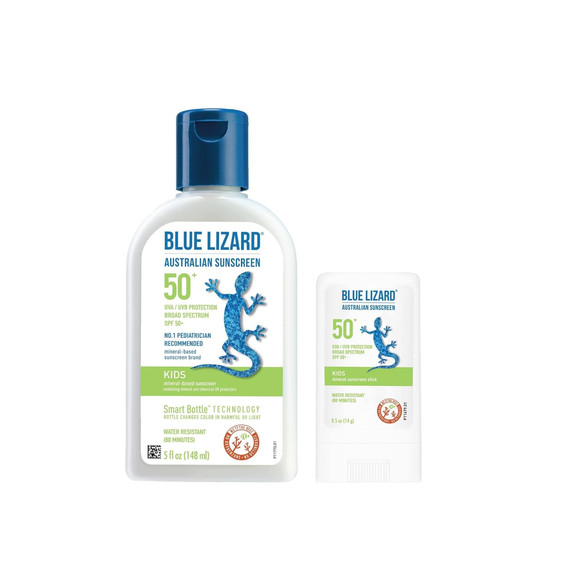 Blue Lizard Kids Mineral Sunscreen Stick - SPF 50 - 0.5 Oz
