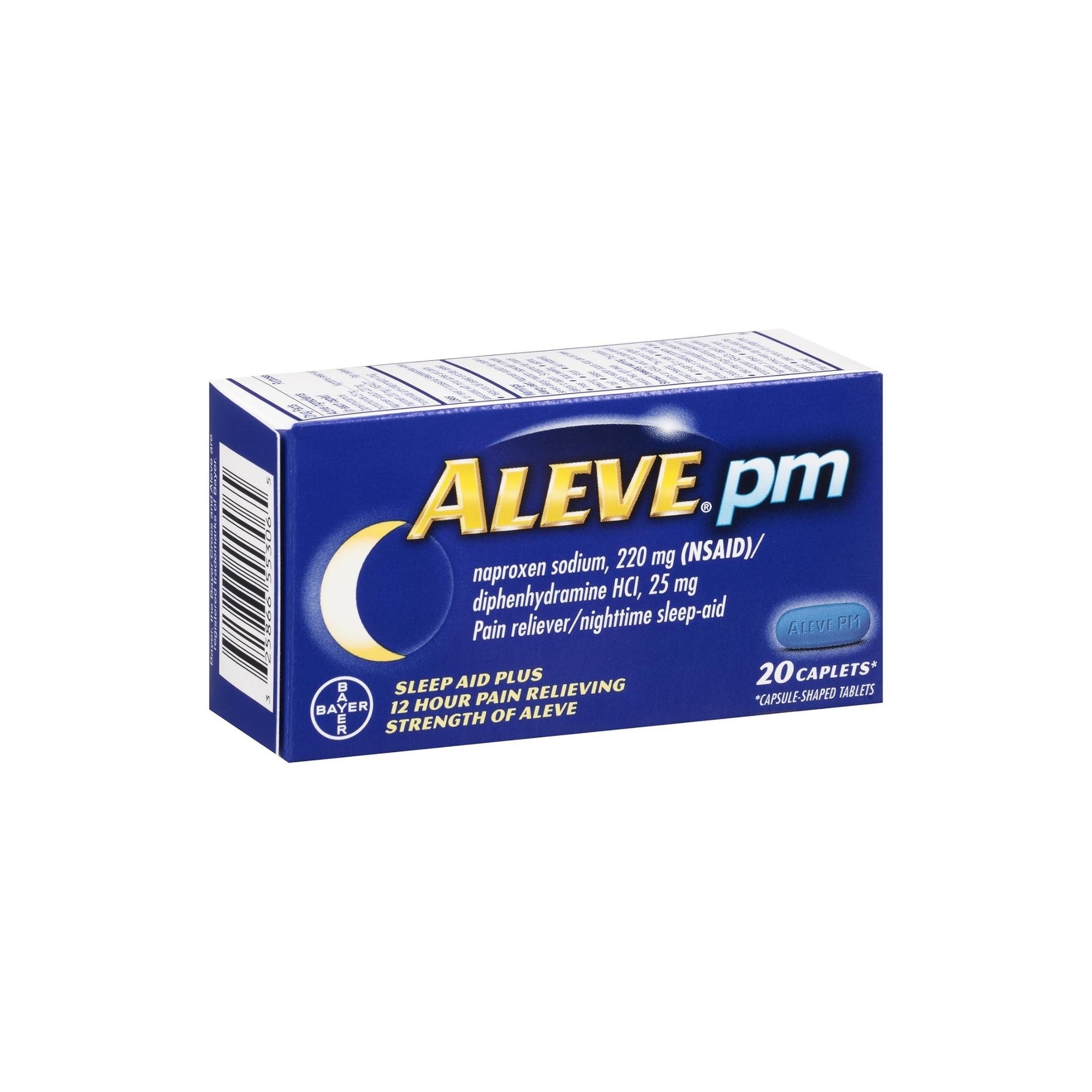 Aleve Pain Reliever/Nighttime Sleep Aid, Pm, Caplets