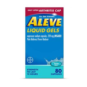Aleve Pain Reliever/Fever Reducer, 220 Mg, Liquid Gels, Capsules