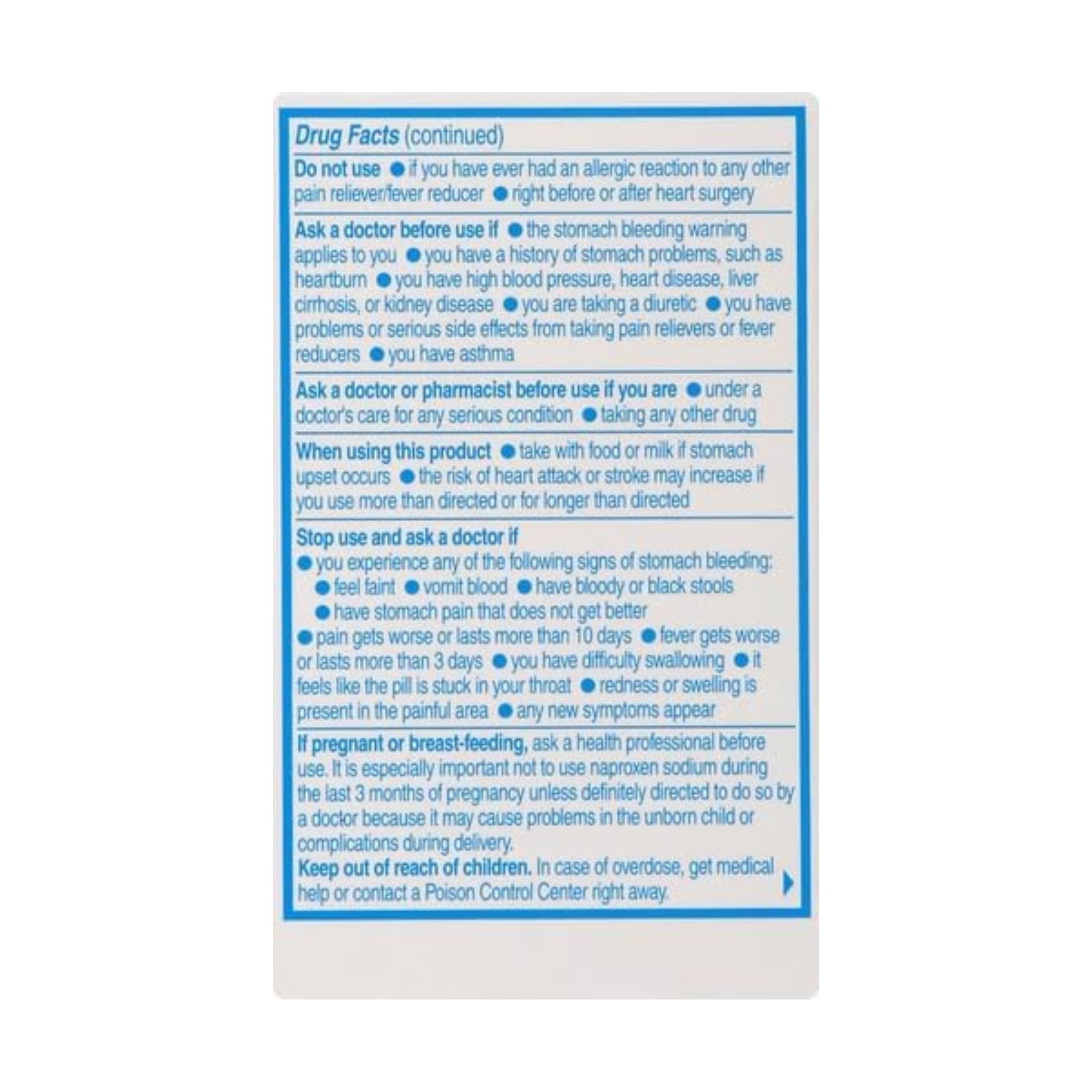 Aleve Pain Reliever/Fever Reducer, 220 Mg, Tablets