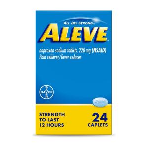 Aleve All Day Strong 220 Mg Pain Reliever/Fever Reducer 24 Caplets
