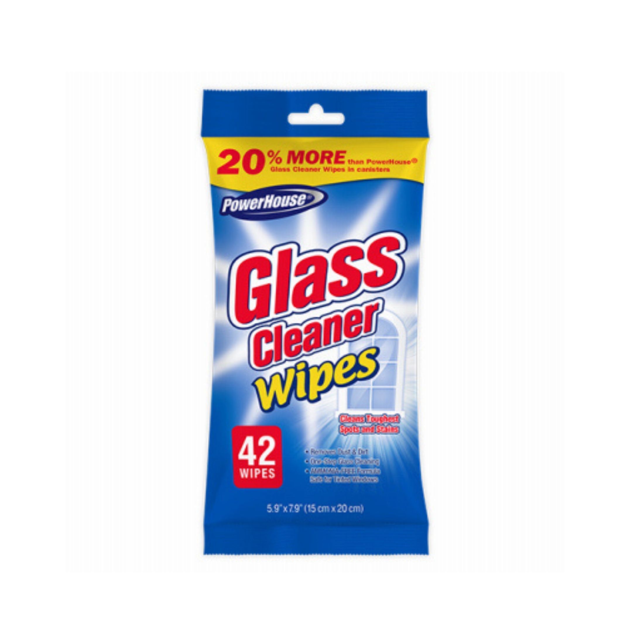 PowerHouse Glass Cleaner Wipes