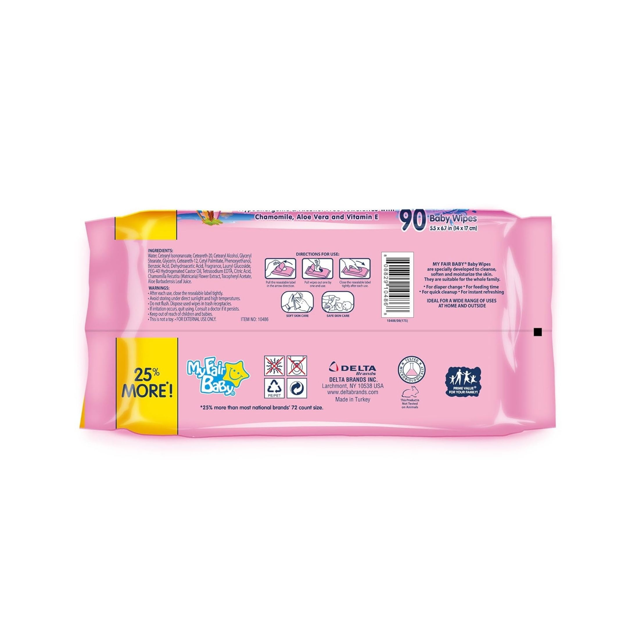 My Fair Baby Premium Wipes Pink