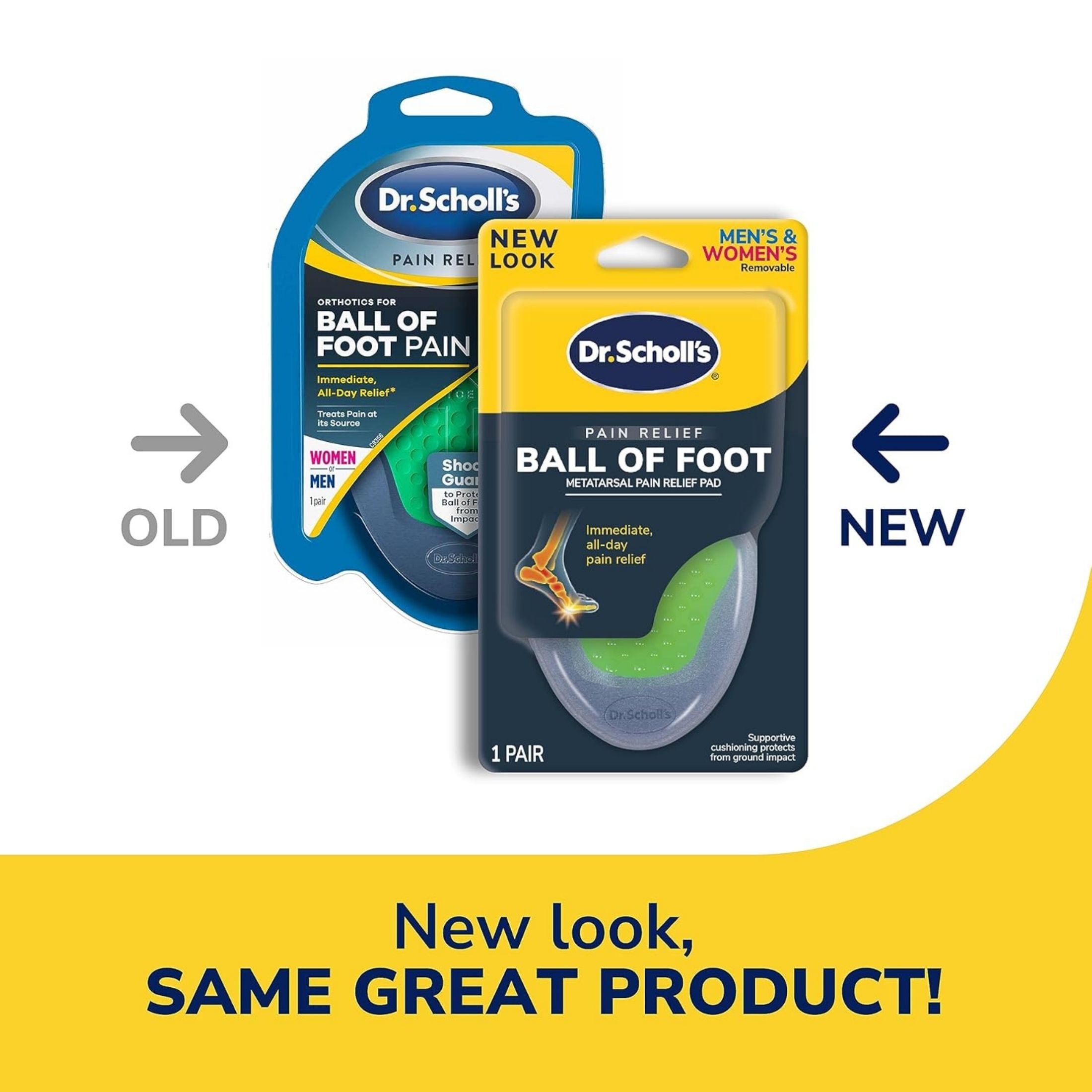 Dr. Scholl'S Pain Relief Orthotics For Ball Of Foot Pain, 1 Pair