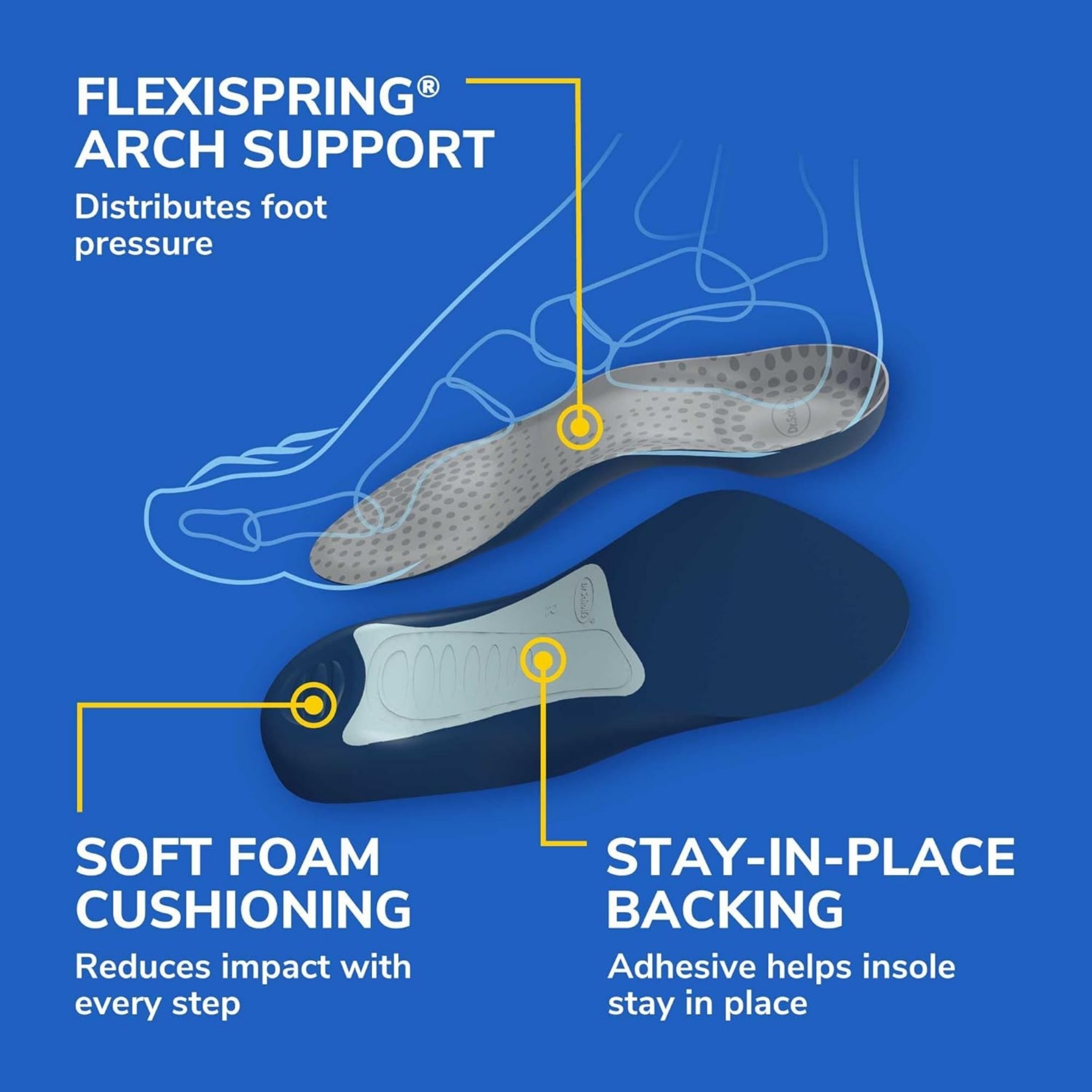 Dr. Scholl's Comfort Tri-Comfort Insoles For Men - Size (8-12)