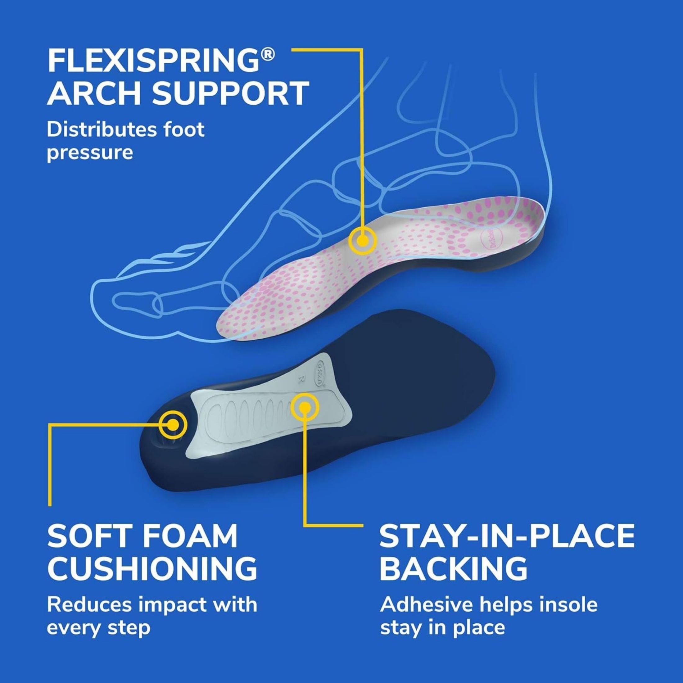Dr. Scholl's Comfort Tri-Comfort Insoles For Women - Size (6-10)