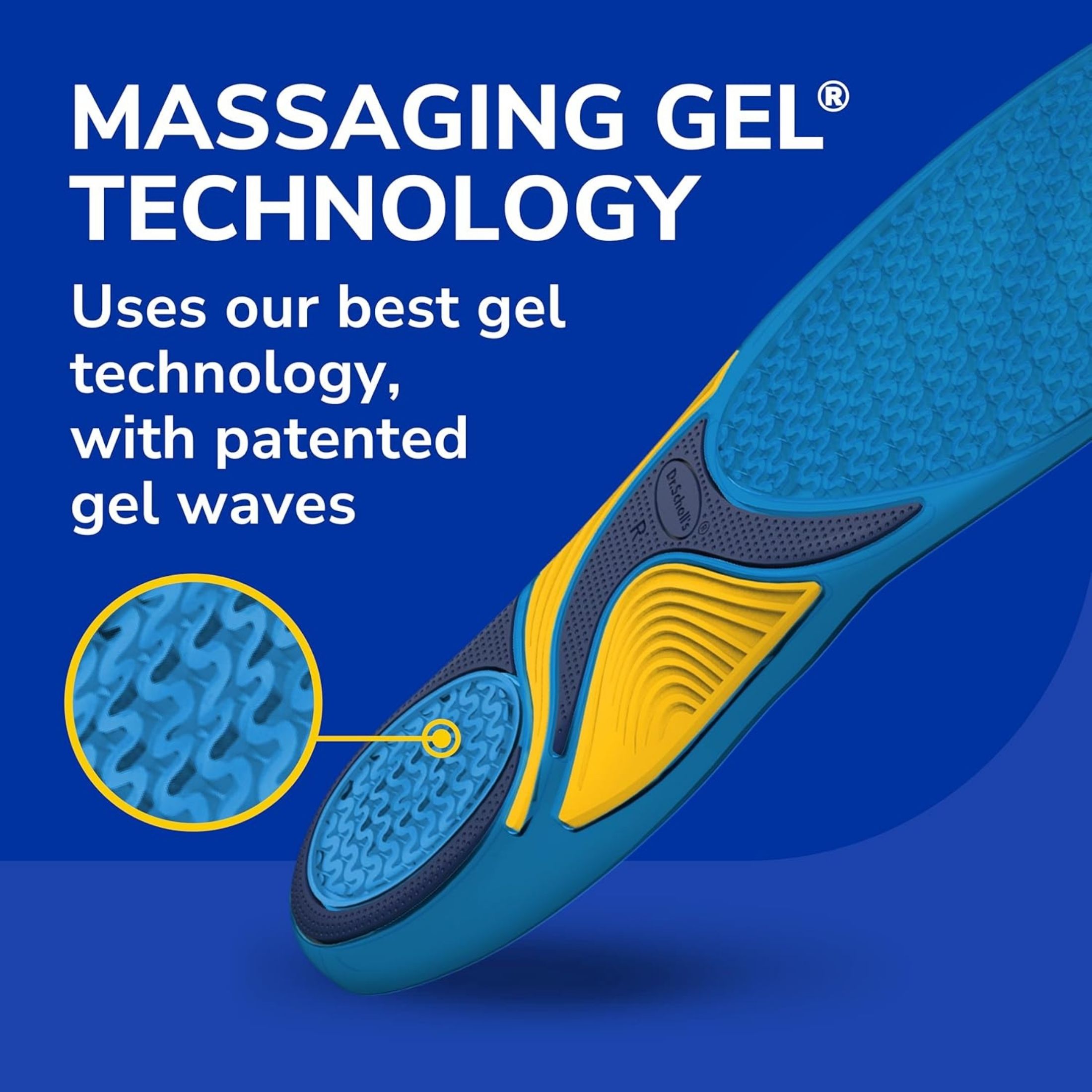 Dr. Scholl's Everyday Insoles, With Massaging Gel, Energizing Comfort, Men's, Shoe Sizes 8-14