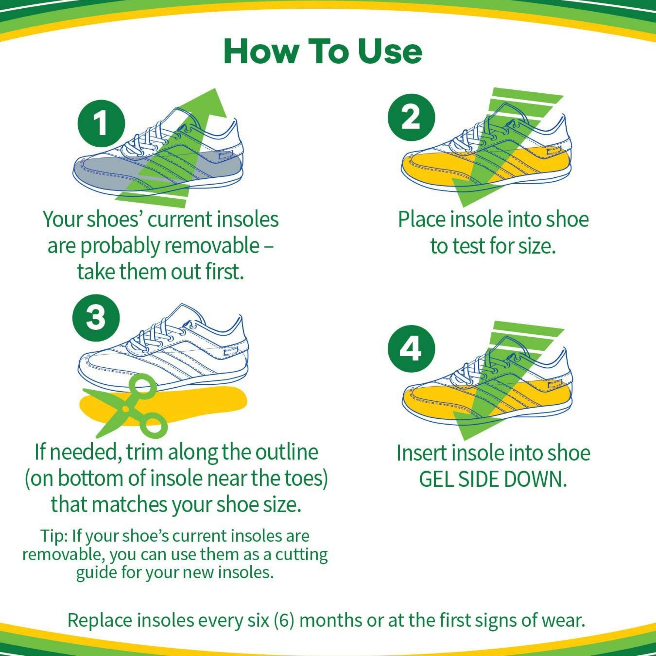 Dr. Scholl's Athletic Series Sport Insoles For Men 8-14