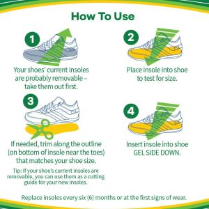 Dr. Scholl's Athletic Series Sport Insoles For Men 8-14