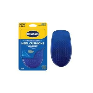 Dr. Scholl's Heel Cushions, Comfort, Massaging Gel, Advanced, Men, Sizes 8 13