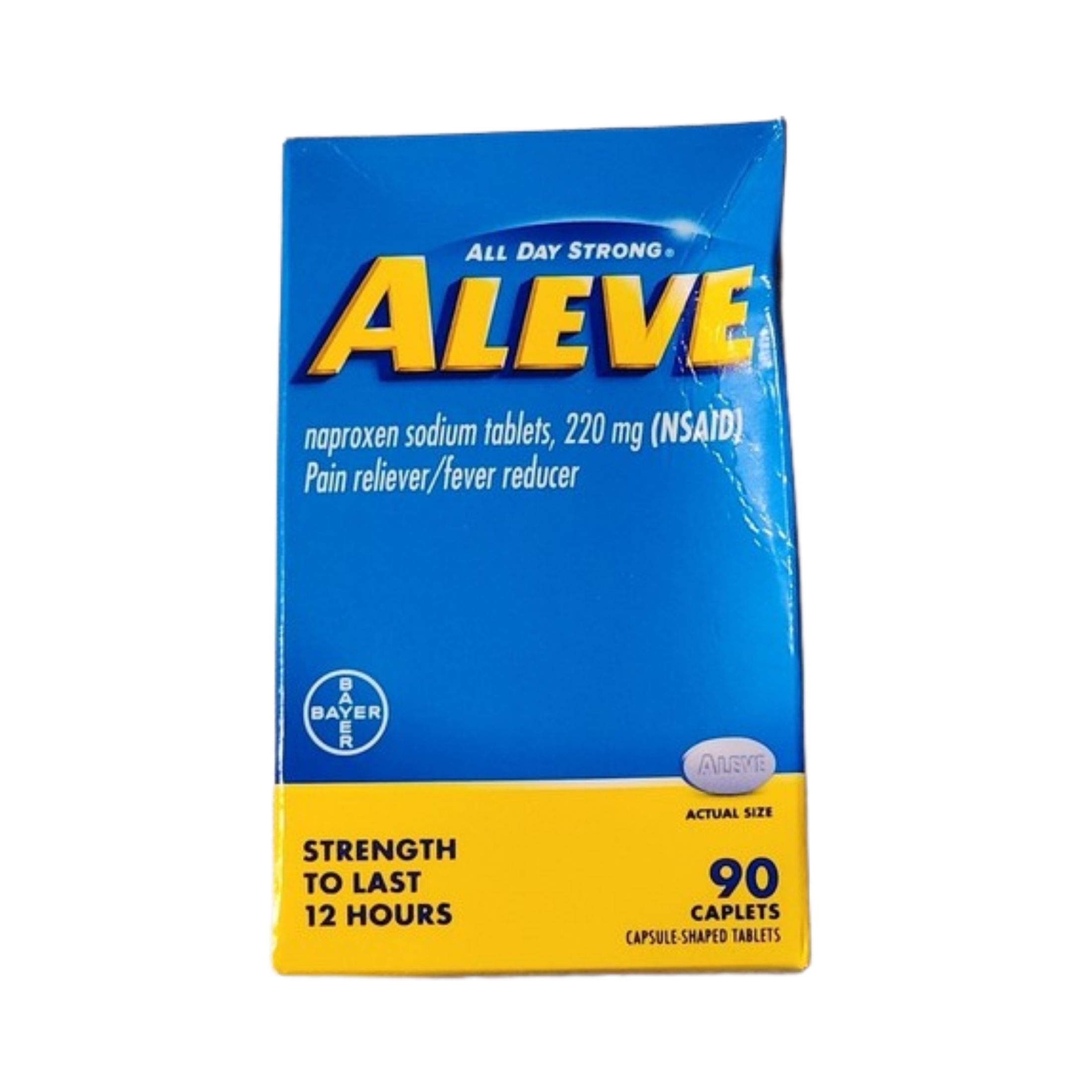 Aleve All Day Strong Pain Reliever/Fever Reducer, 220 Mg, Caplets