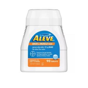 Aleve All Day Strong 220 Mg Back & Muscle Pain Tablets 90 Ea Box