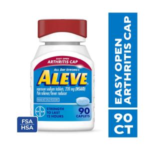 Aleve Naproxen Sodium Pain Reliever - Fever Reducer With Arthritis Cap -- 220 Mg - 90 Caplets