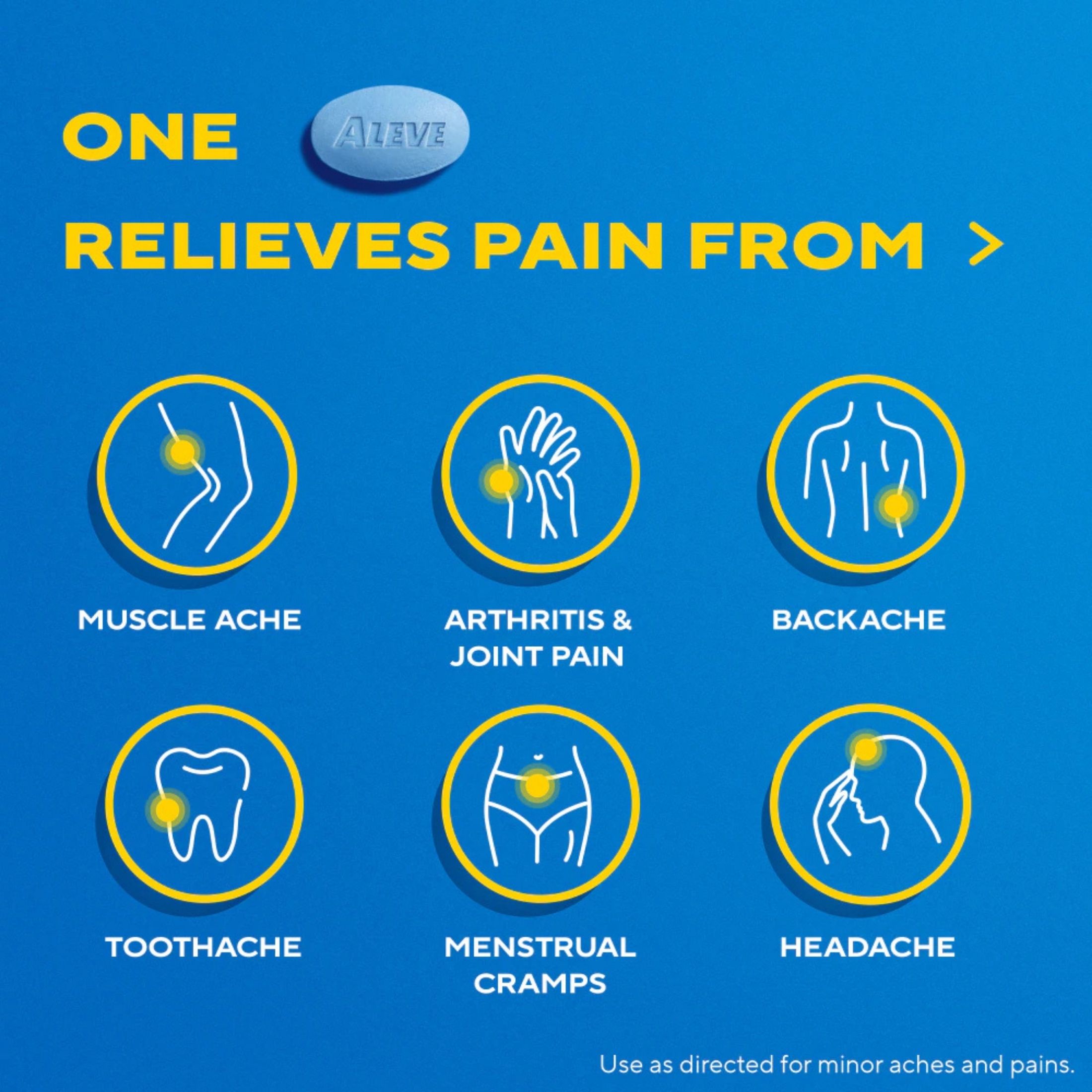Aleve Naproxen Sodium Pain Reliever - Fever Reducer With Arthritis Cap -- 220 Mg - 90 Caplets