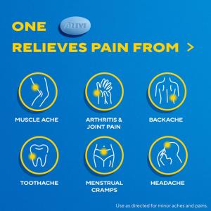 Aleve Naproxen Sodium Pain Reliever - Fever Reducer With Arthritis Cap -- 220 Mg - 90 Caplets