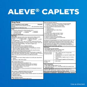 Aleve Naproxen Sodium Pain Reliever - Fever Reducer With Arthritis Cap -- 220 Mg - 90 Caplets