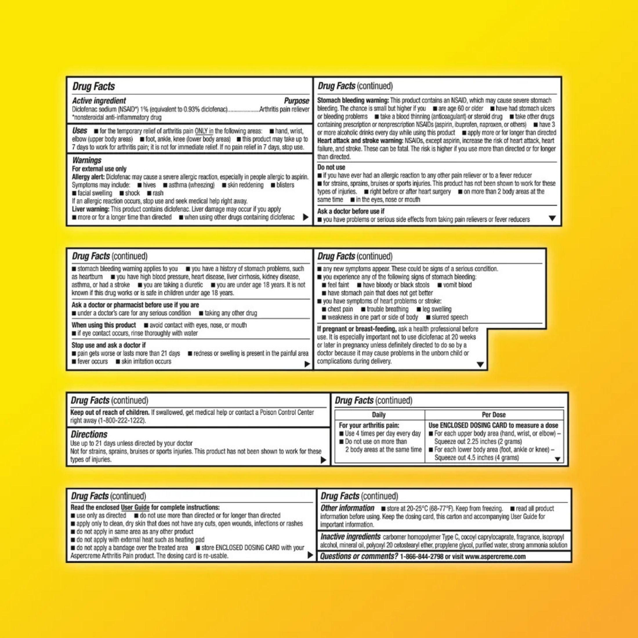 Aspercreme Arthritis Pain Reliever, Original Prescription Str