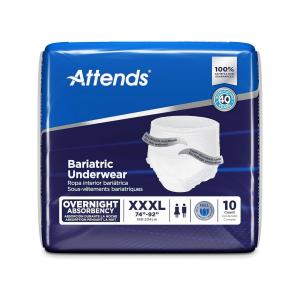 Attends Bariatric Unisex Severe Absorbency Underwear - 3X-Large