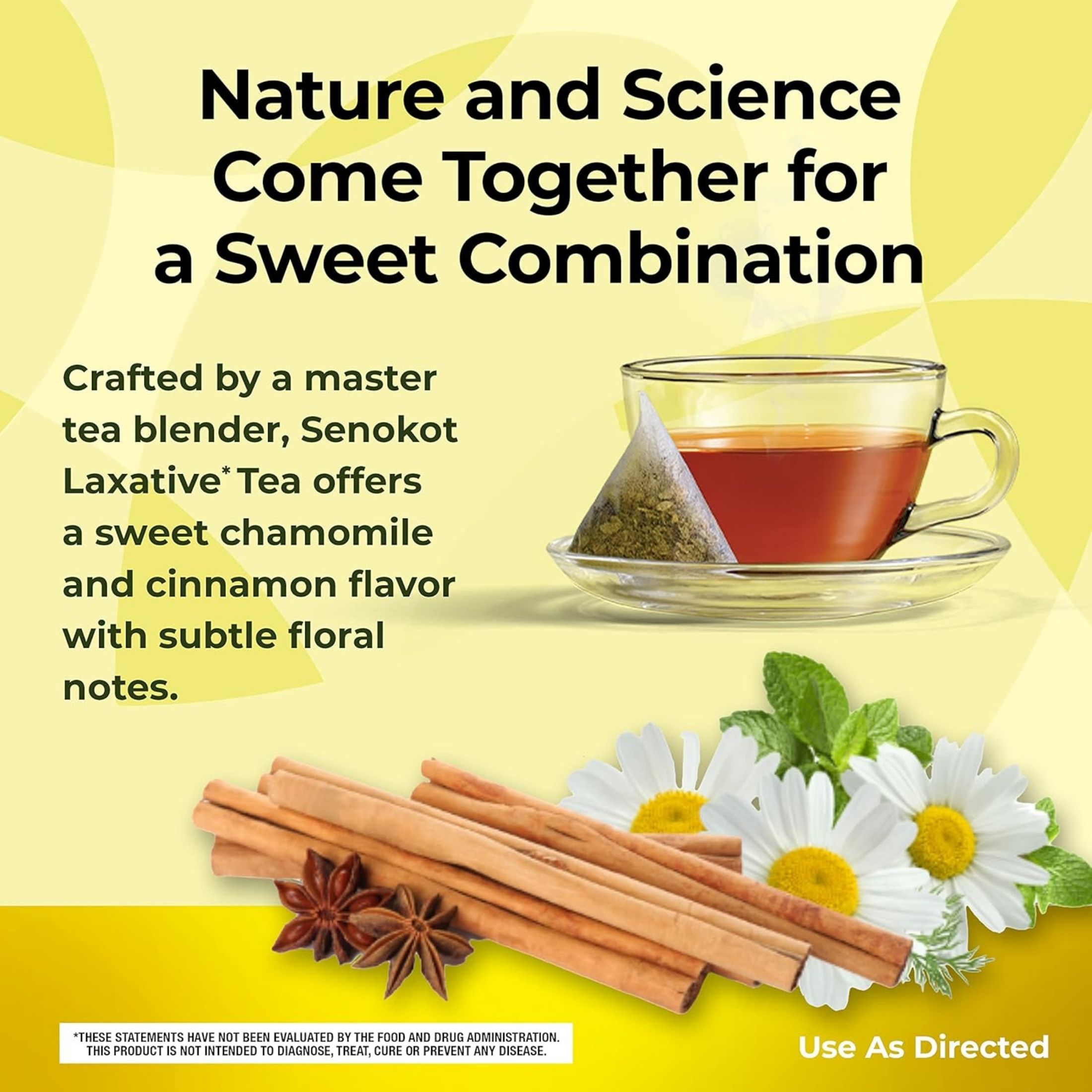 Senokot Natural Senna Leaf Laxative Tea Wrapped Pyramid Sachets