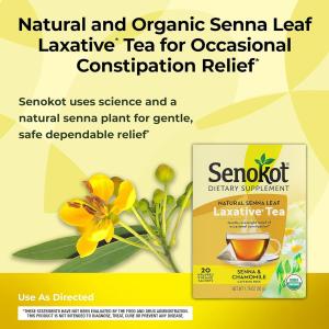 Senokot Natural Senna Leaf Laxative Tea Wrapped Pyramid Sachets