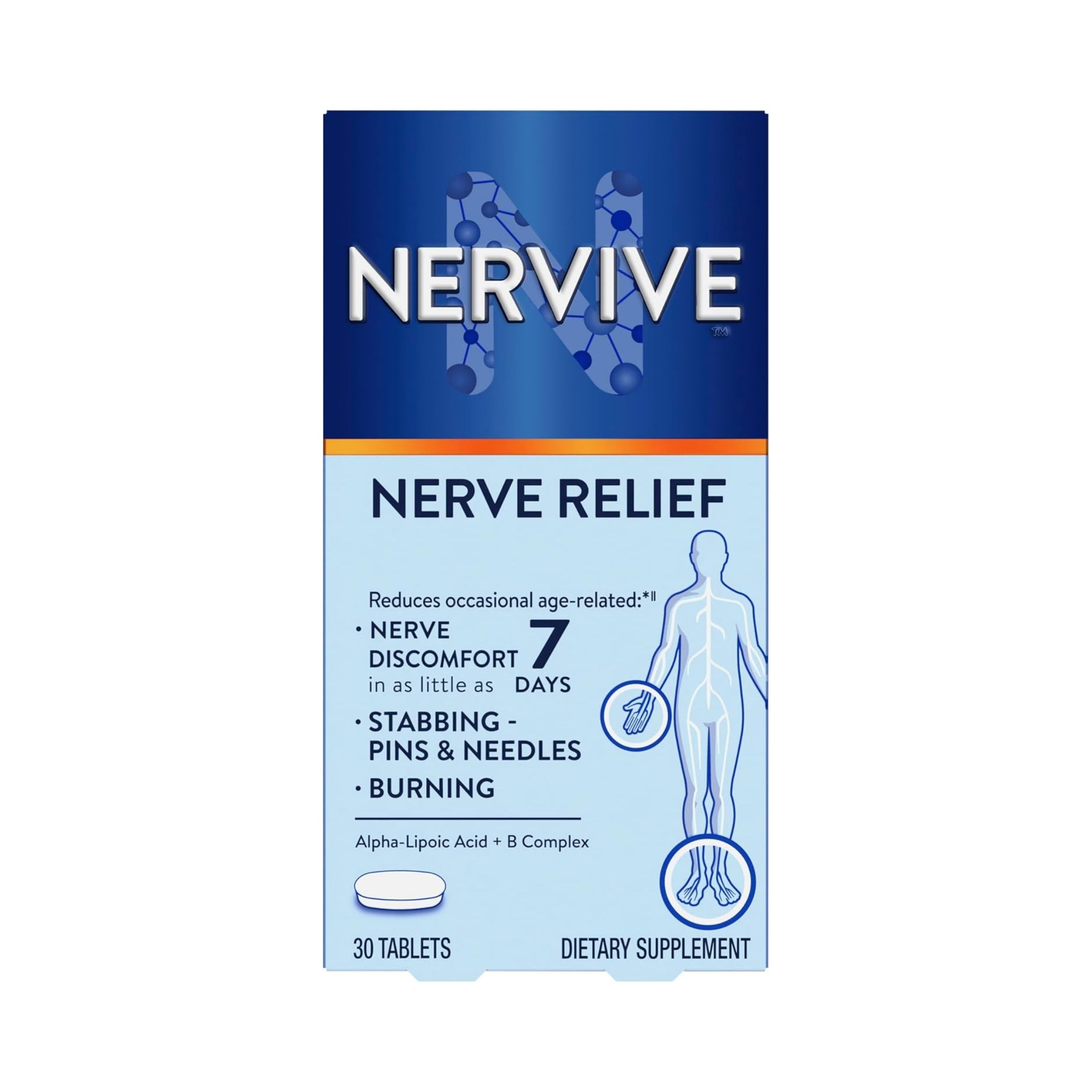 Nervive Nerve Relief Alpha Lipoic Acid Tablets