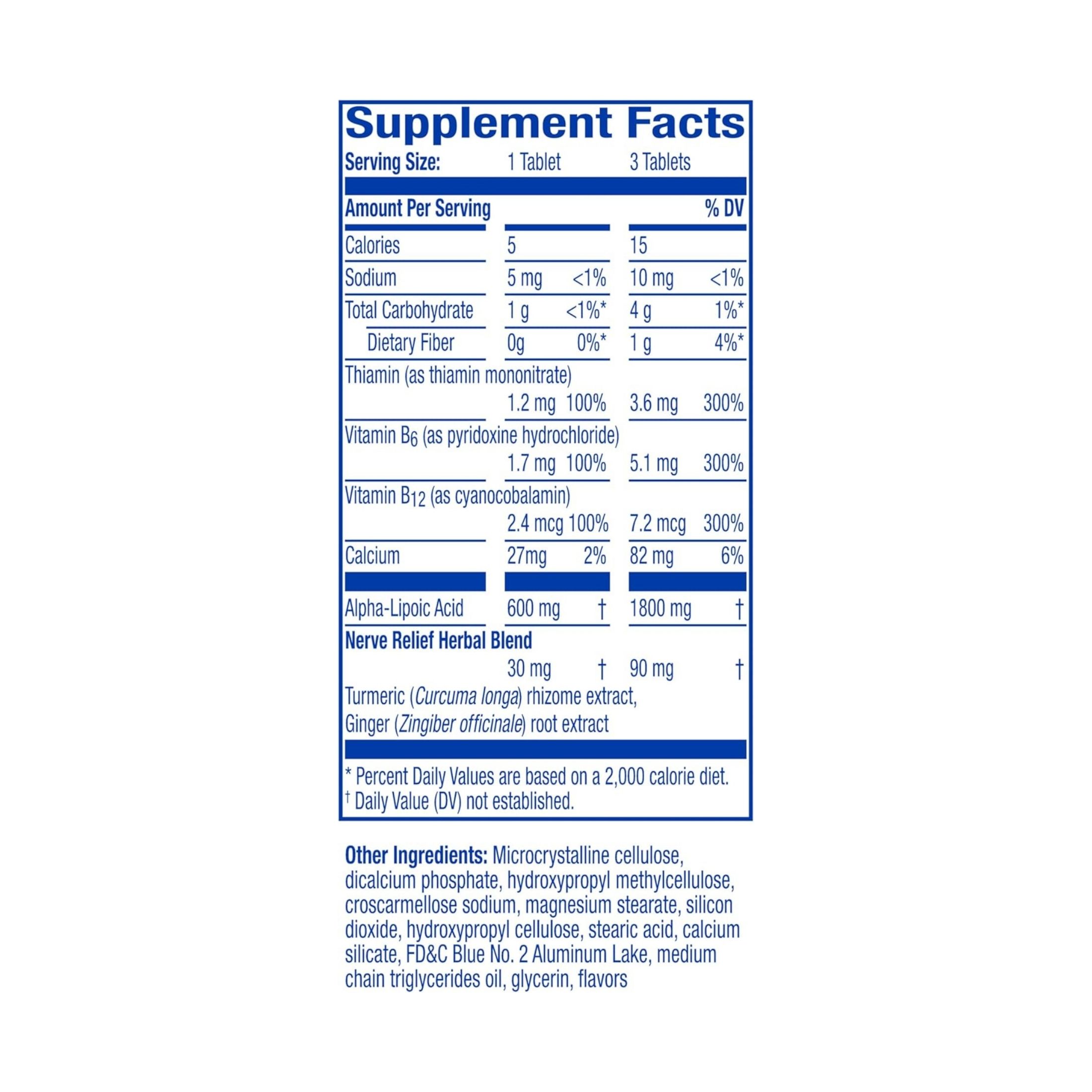 Nervive Nerve Relief Alpha Lipoic Acid Tablets
