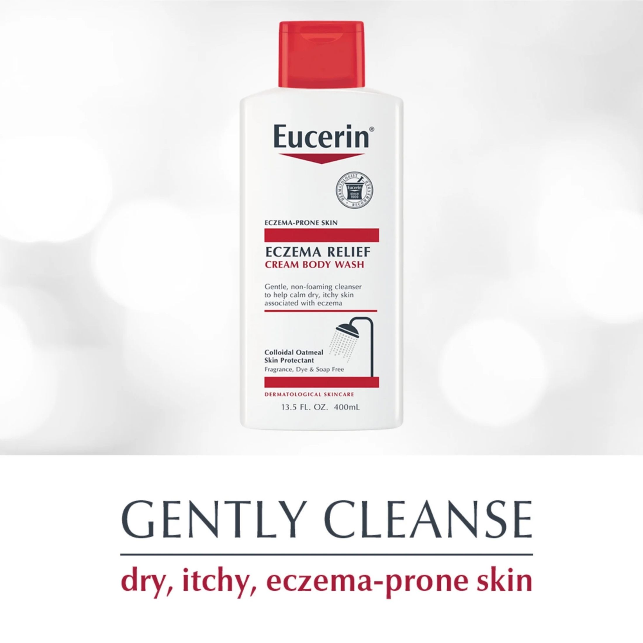 Eucerin Eczema Relief Cream & Body Wash Gentle Cleanser - 13.5 Fl Oz
