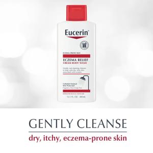 Eucerin Eczema Relief Cream & Body Wash Gentle Cleanser - 13.5 Fl Oz