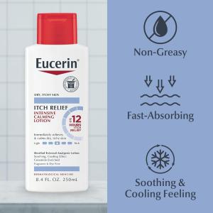 Eucerin Itch Relief Intensive Calming Lotion For Sensitive Dry Skin - 8.4 Fl Oz