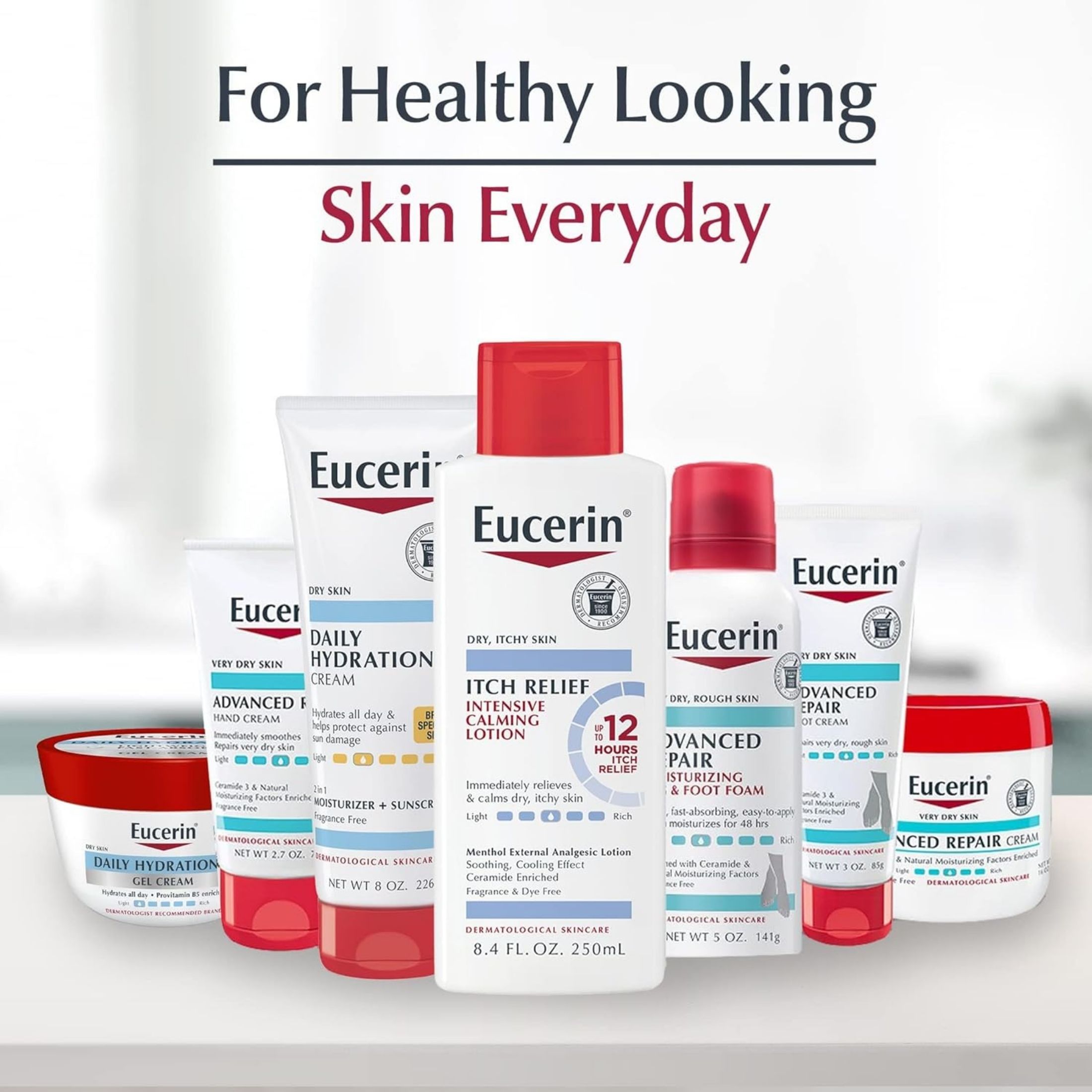 Eucerin Itch Relief Intensive Calming Lotion For Sensitive Dry Skin - 8.4 Fl Oz