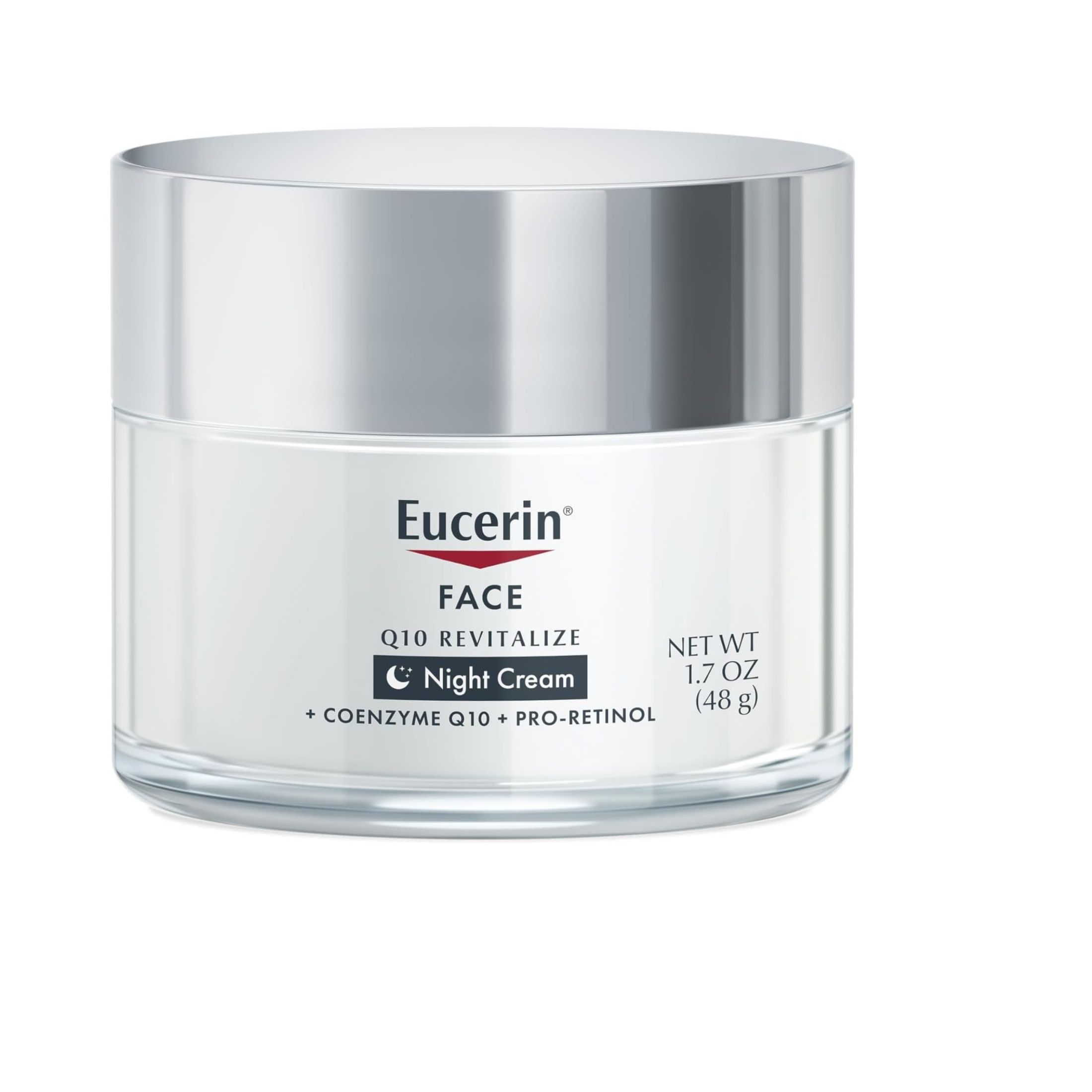 Eucerin Q10 Anti-Wrinkle + Pro-Retinol Night Cream, 1.7 Fl Oz - 48 G